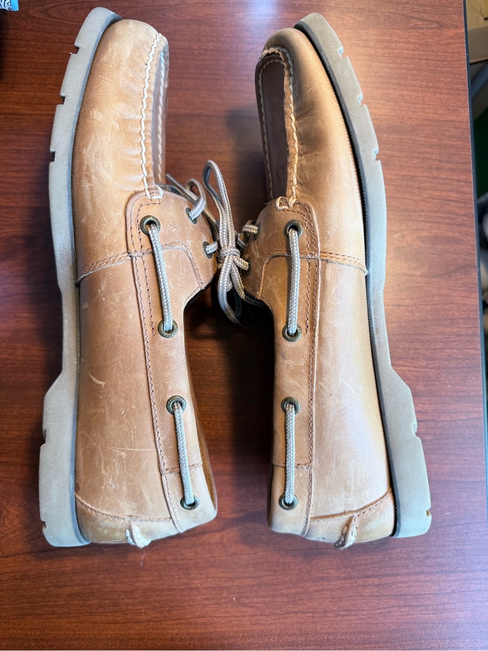 Sperry Top-Sider Tan Leather Boat Shoes – Classic Nautical Style - Picture 3 of 6